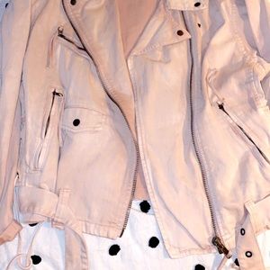 Free people Jean moto jacket